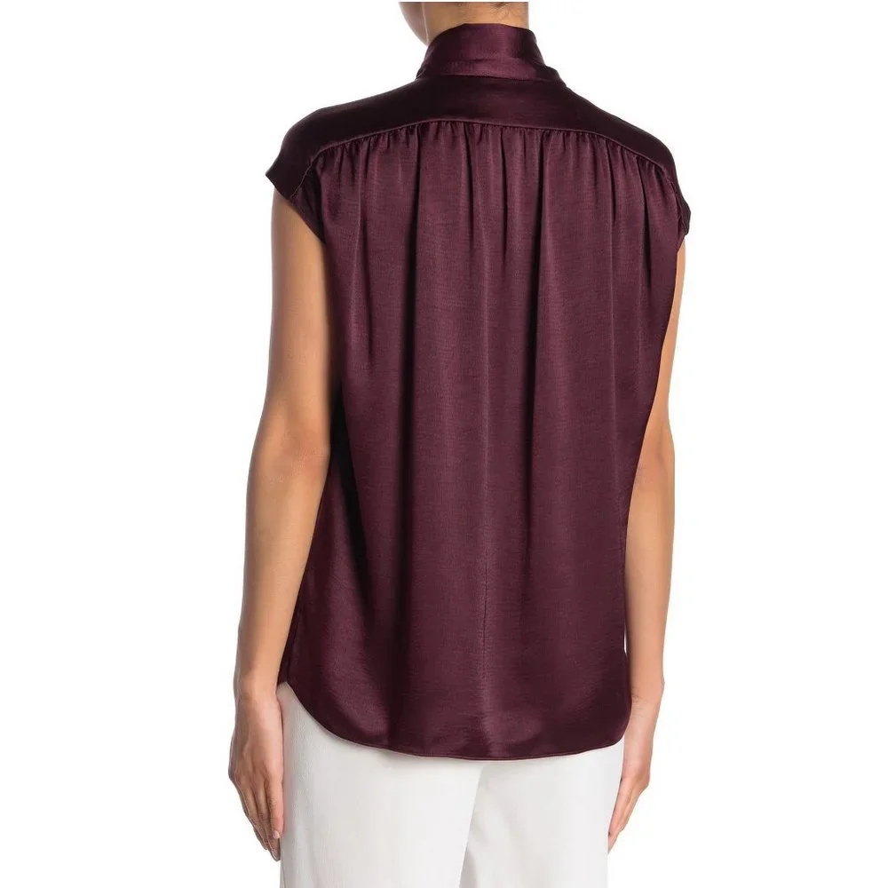 NWT KATE SPADE NEW YORK Satin Neck Tie Top, Medium
